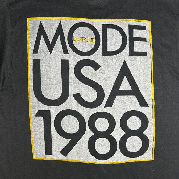 Vintage 1988 Depeche Mode "Music for the Masses" Tour Tee | Single Stitch | USA - Picture 5 of 15